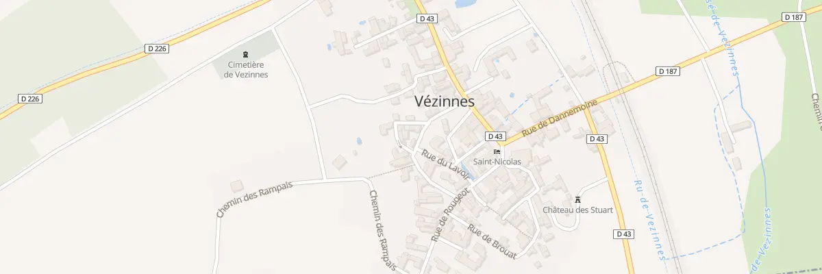 Plan du 2 Rle de Champais à Vézinnes