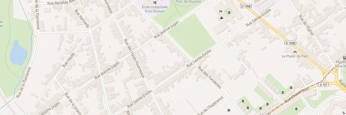 Plan du 14 Rue Sainte Emilie à Maubeuge