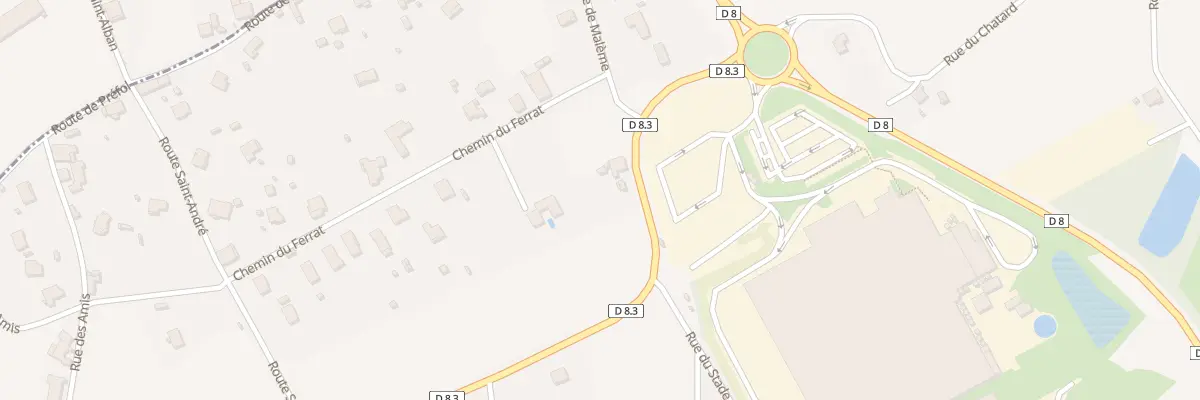 Plan du 408 Rue des Grands Pres à Saint-Alban-les-Eaux