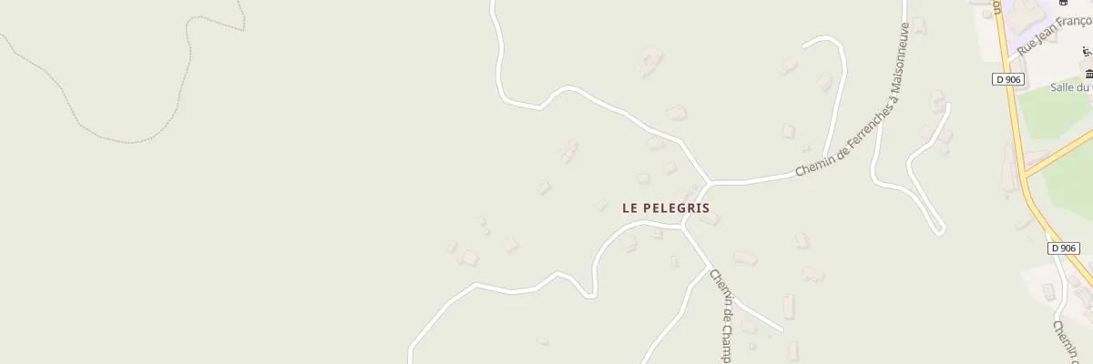 Plan du 5399 Les Pelegris à Génolhac