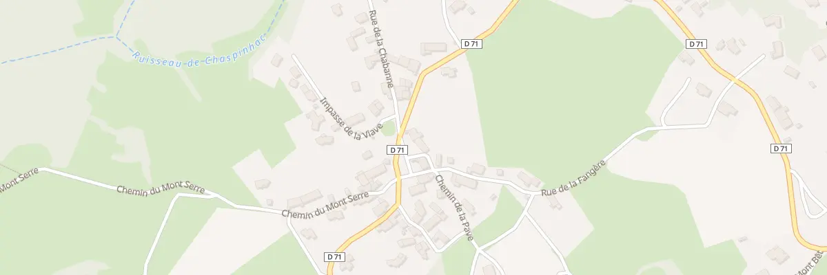 Plan du 1 Pl des Granges à Chaspinhac