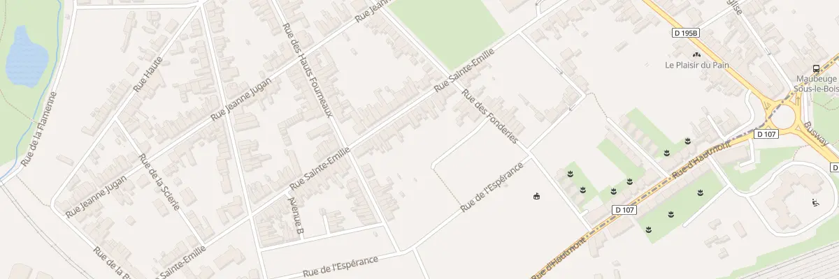 Plan du 45 Rue Sainte Emilie à Maubeuge