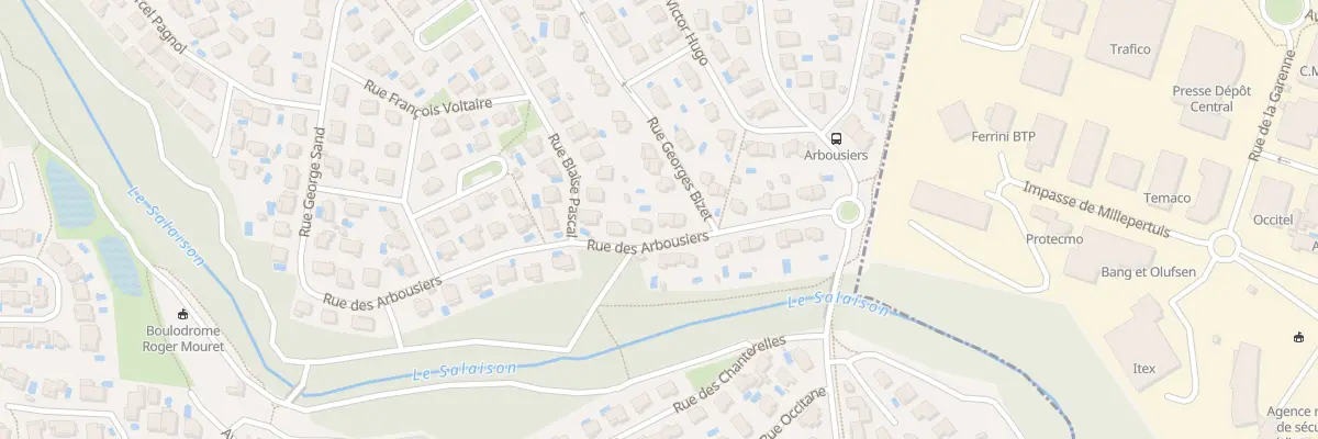 Plan du 14B Rue des Arbousiers au Crès