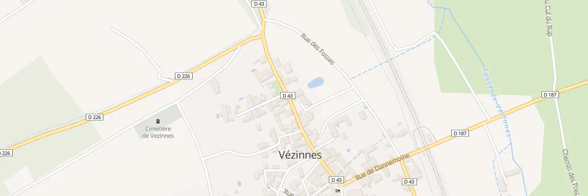 Plan du 18 Gr Grande Rue à Vézinnes