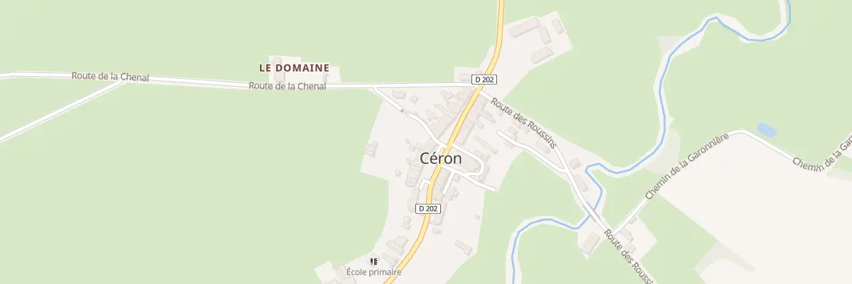 Plan du 5013 Le Bourg à Céron