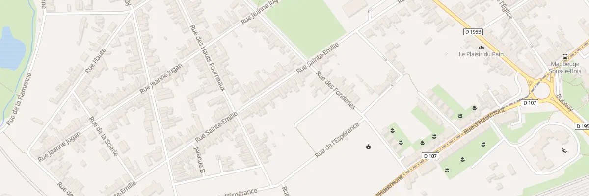 Plan du 39 Rue Sainte Emilie à Maubeuge