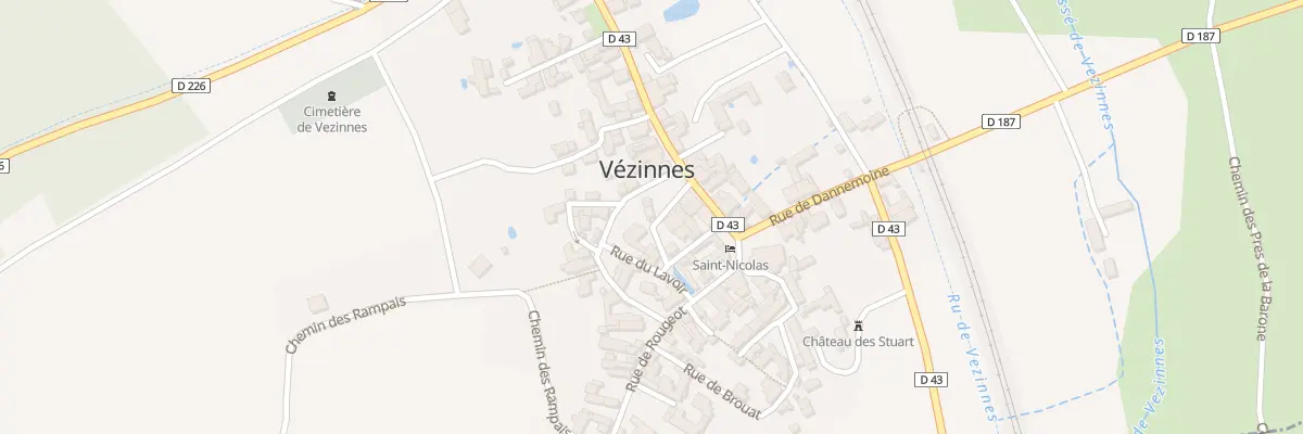 Plan du 2 Rle de la Fontaine à Vézinnes