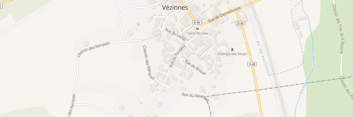 Plan du 9 Rue de Rougeot à Vézinnes