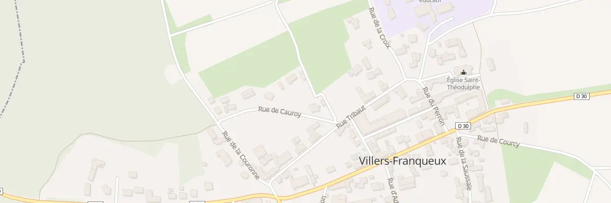 Plan du 1 Rue de Cauroy à Villers-Franqueux