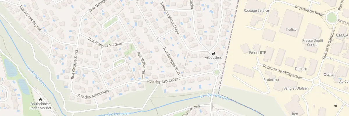 Plan du 6 Rue Georges Bizet au Crès