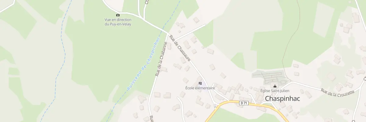 Plan du 7 Rue de Chassaure à Chaspinhac