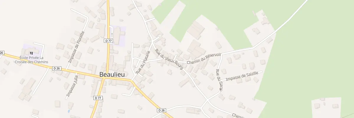 Plan du 9046 Rue du Vieux Bourg à Beaulieu