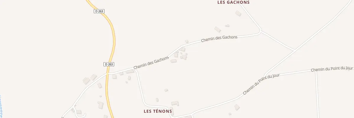 Plan du 4 Che des Gachons à Chassenard