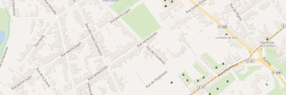 Plan du 31 Rue Sainte Emilie à Maubeuge