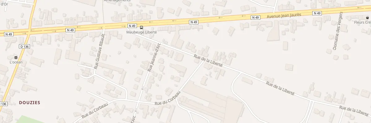 Plan du 233 Rue de la Liberté à Maubeuge