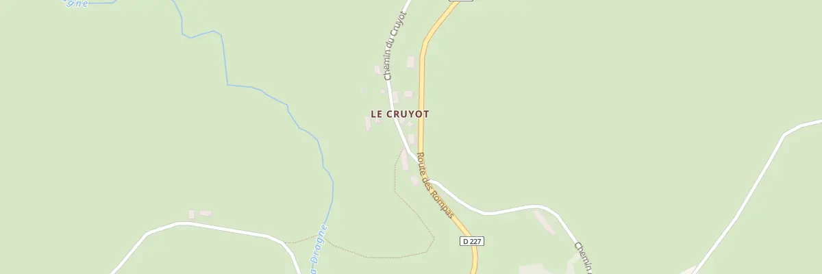 Plan du 38 Rte des Rompas à Villapourçon