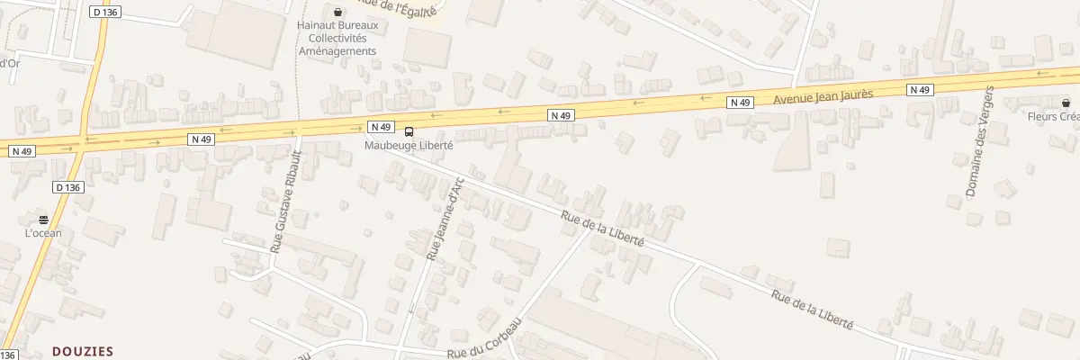 Plan du 262 Rue de la Liberté à Maubeuge