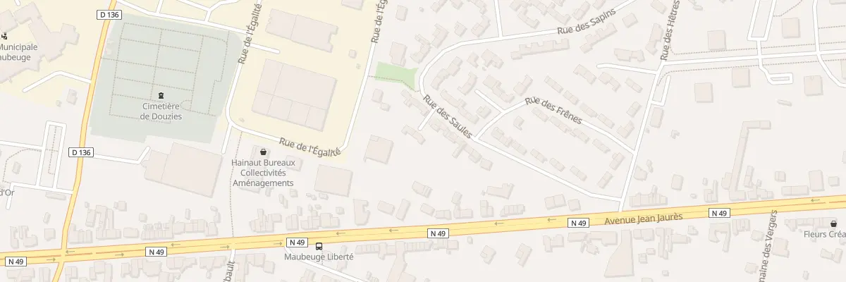 Plan du 33 Rue des Saules à Maubeuge