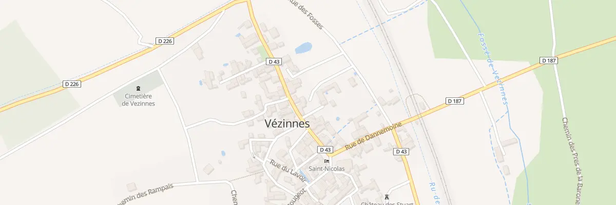 Plan du 10 Gr Grande Rue à Vézinnes