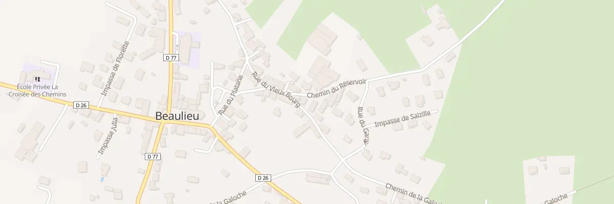Plan du 435 Rue du Vieux Bourg à Beaulieu