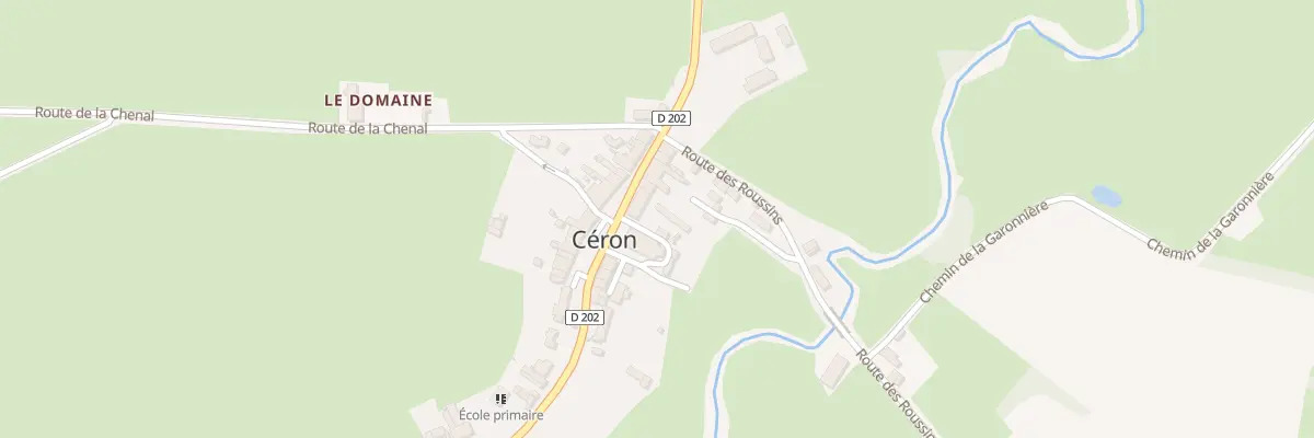 Plan du 70 All de l’Eglise à Céron