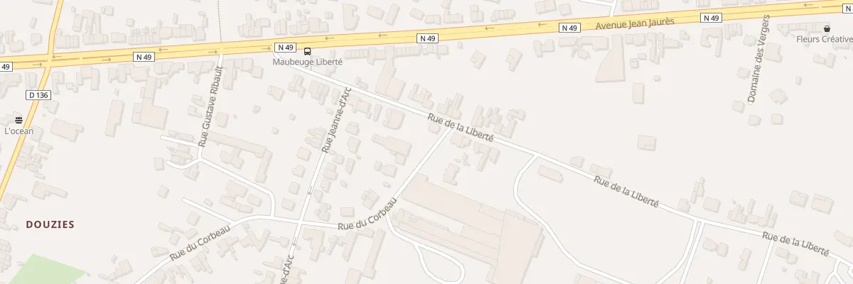 Plan du 229 Rue de la Liberté à Maubeuge