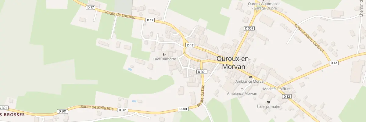 Plan du 6 Pl de l’Église à Ouroux-en-Morvan