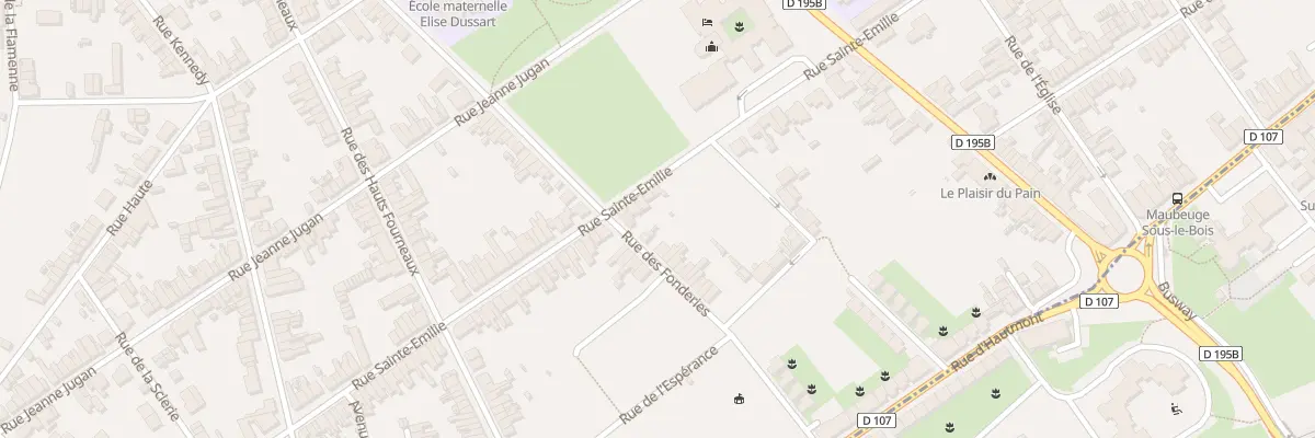 Plan du 27 Rue Sainte Emilie à Maubeuge