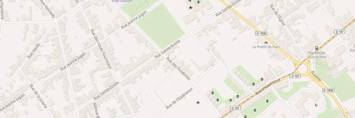 Plan du 585 Rue des Fonderies à Maubeuge