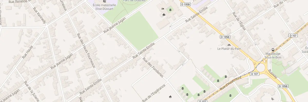 Plan du 23 Rue Sainte Emilie à Maubeuge