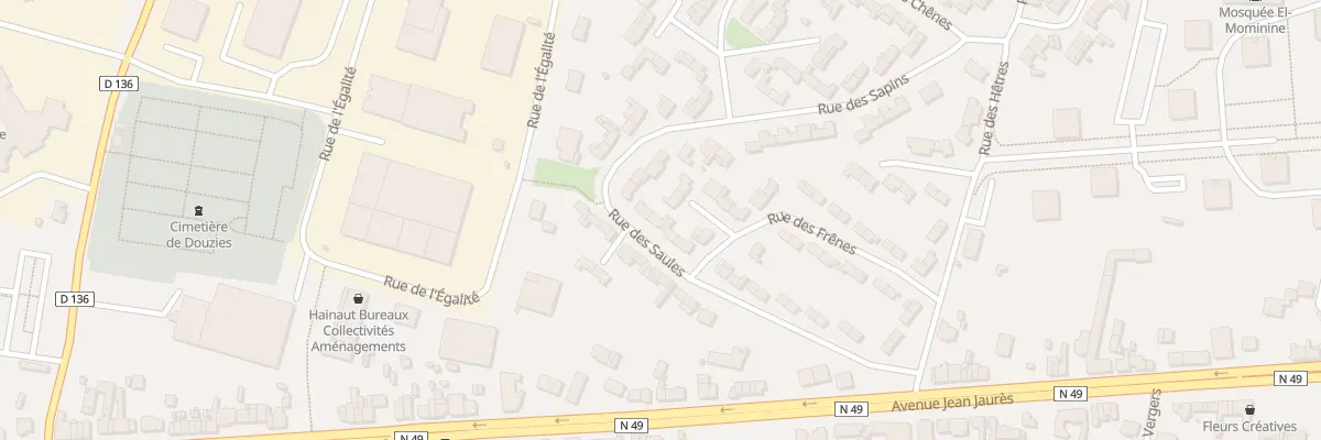 Plan du 26 Rue des Saules à Maubeuge