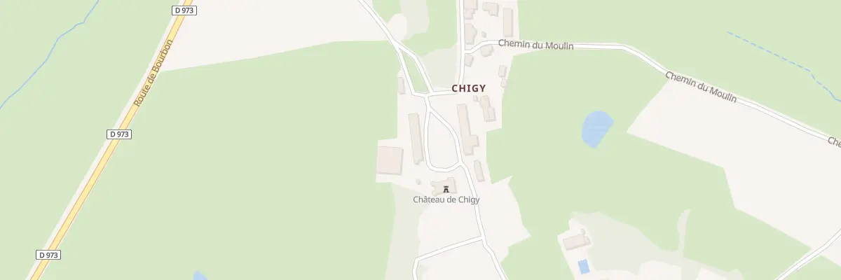 Plan du 344 Che de Chigy à Tazilly