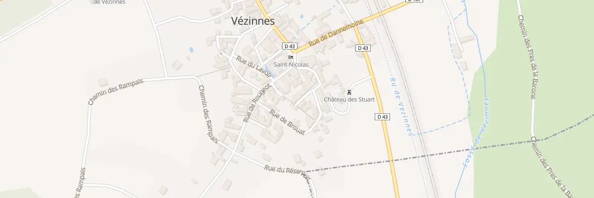 Plan du 4 Rle du Chateau à Vézinnes
