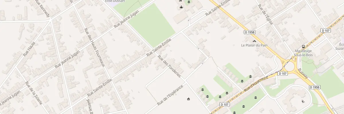 Plan du 58Q Rue des Fonderies à Maubeuge