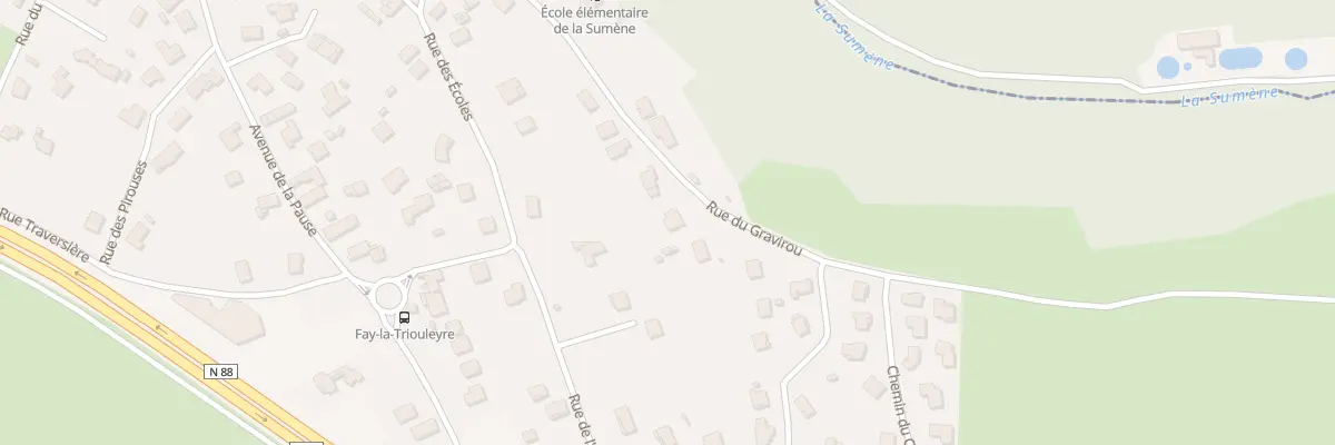 Plan du 15 Rue du Gravirou à Saint-Germain-Laprade