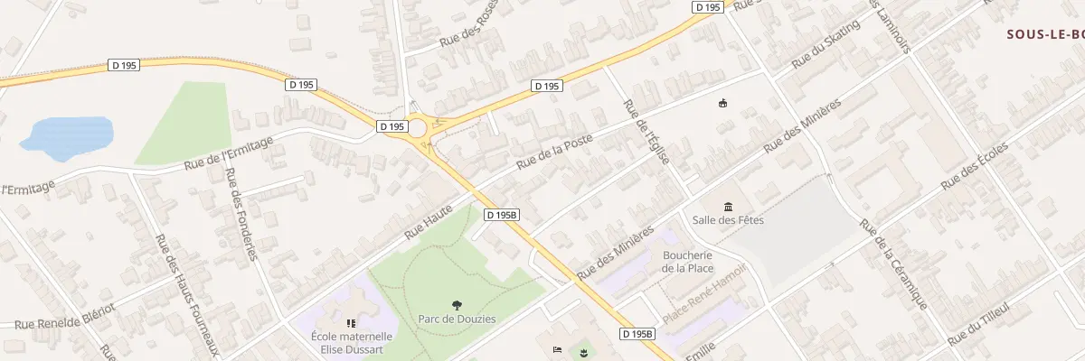 Plan du 2F Rue de la Poste à Maubeuge