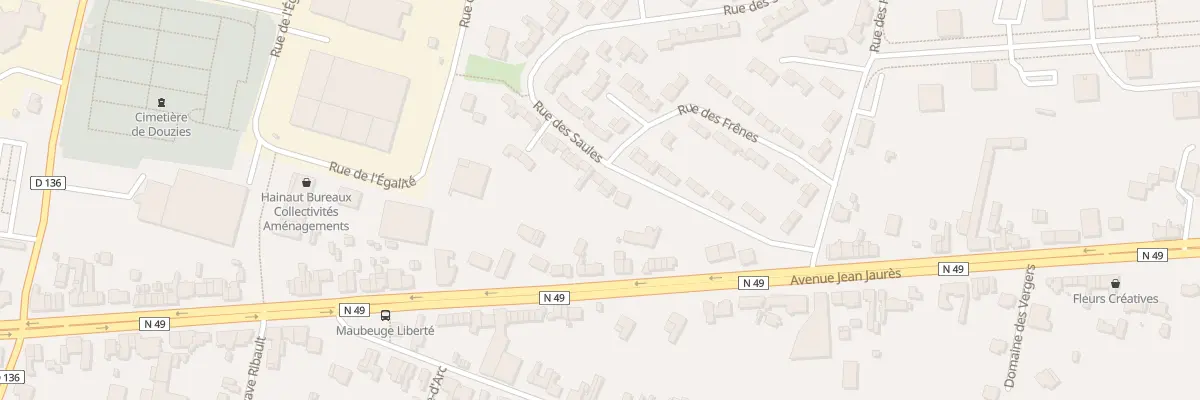Plan du 21 Rue des Saules à Maubeuge