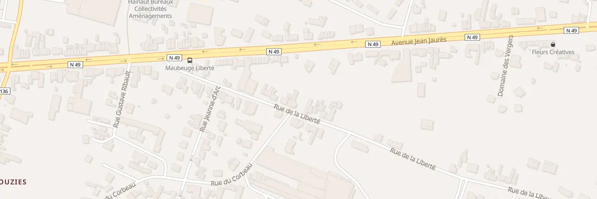 Plan du 252 Rue de la Liberté à Maubeuge