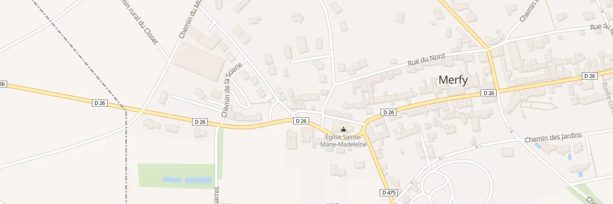 Plan du 4 Ple de l’Eglise à Merfy