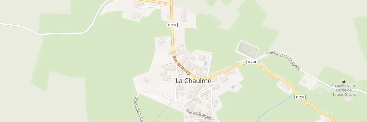Plan du 5139 Le Bourg à La Chaulme