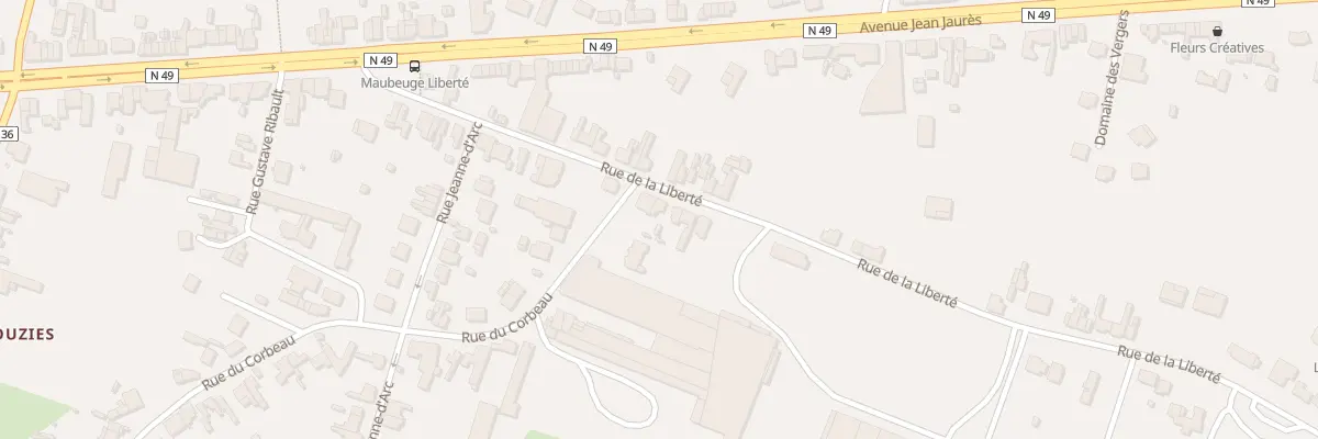 Plan du 225 Rue de la Liberté à Maubeuge