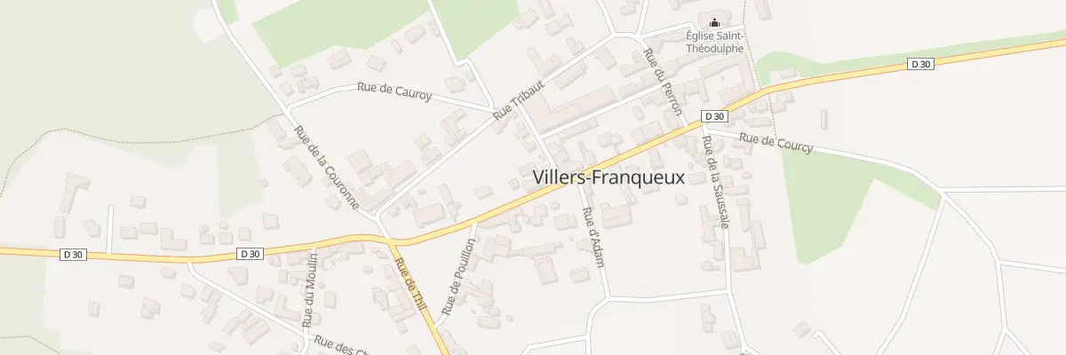 Plan du 7 Gr Grande Rue à Villers-Franqueux