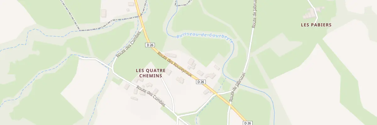 Plan du 2040 Rte des Rouzeyroux à Malrevers