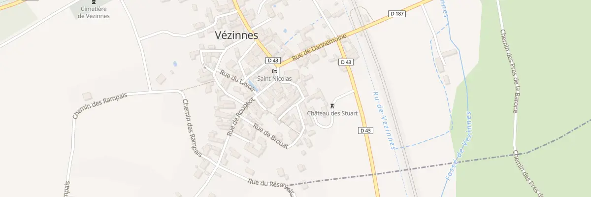 Plan du 2 Rle du Chateau à Vézinnes