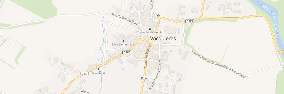 Plan du 5176F Rte des Verriers à Vacquières