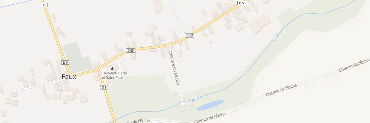 Plan du 9 Rue des Etangs à Faux-Fresnay