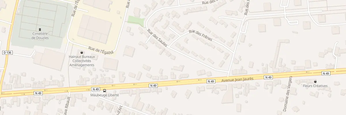 Plan du 19 Rue des Saules à Maubeuge