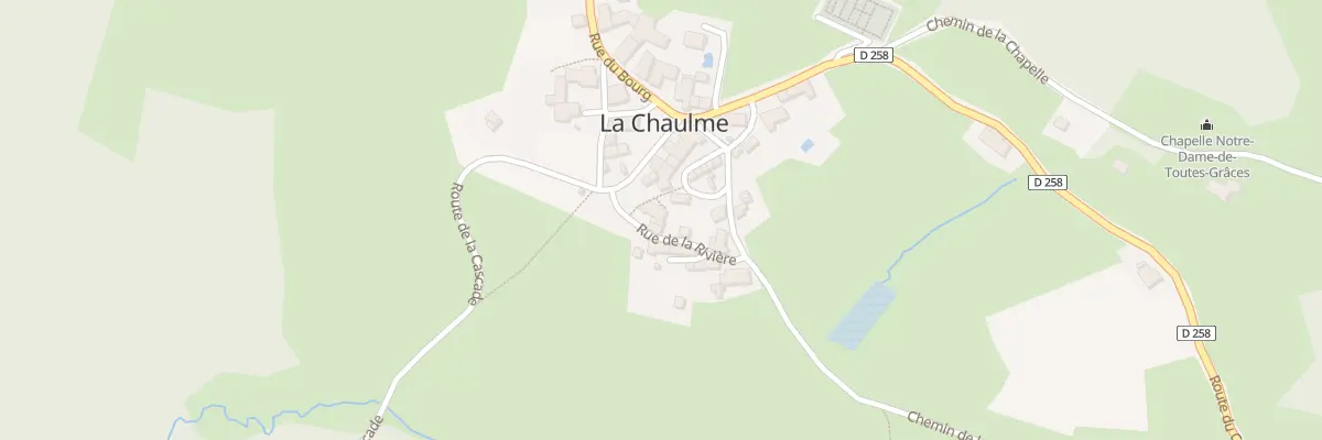 Plan du 5120 Le Bourg à La Chaulme