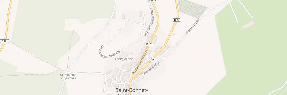 Plan du 103 Rte de la Fourme à Saint-Bonnet-le-Courreau