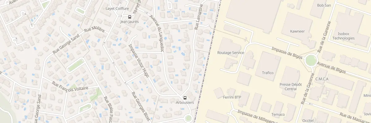 Plan du 9 Rue Lamartine au Crès